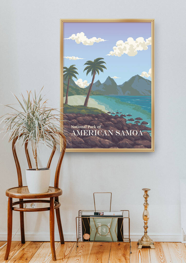 National Park Of American Samoa Travel Poster Art Print By Bucket List ...