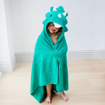 'Dinosaur Friends' Children's Hooded Bath Towel, 3 of 6
