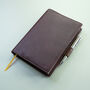 Personalised Premium Leather Diary With Pen Holder, thumbnail 1 of 9