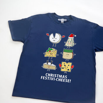 Funny Cheese Men's Christmas T Shirt, 3 of 3