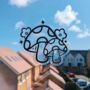 Mushroom Floral Suncatcher Sticker, thumbnail 2 of 4