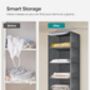 Hanging Wardrobe Storage Organiser With Shelves, thumbnail 8 of 9