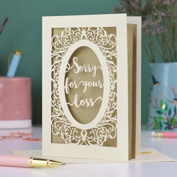 Papercut Sympathy Card, 3 of 5