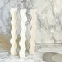 Wavy Dinner Candles Soy Wax Decorative Curvy Candle, thumbnail 5 of 10