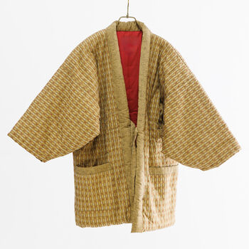 Japanese Padded Cotton Kimono Jacket, 4 of 9