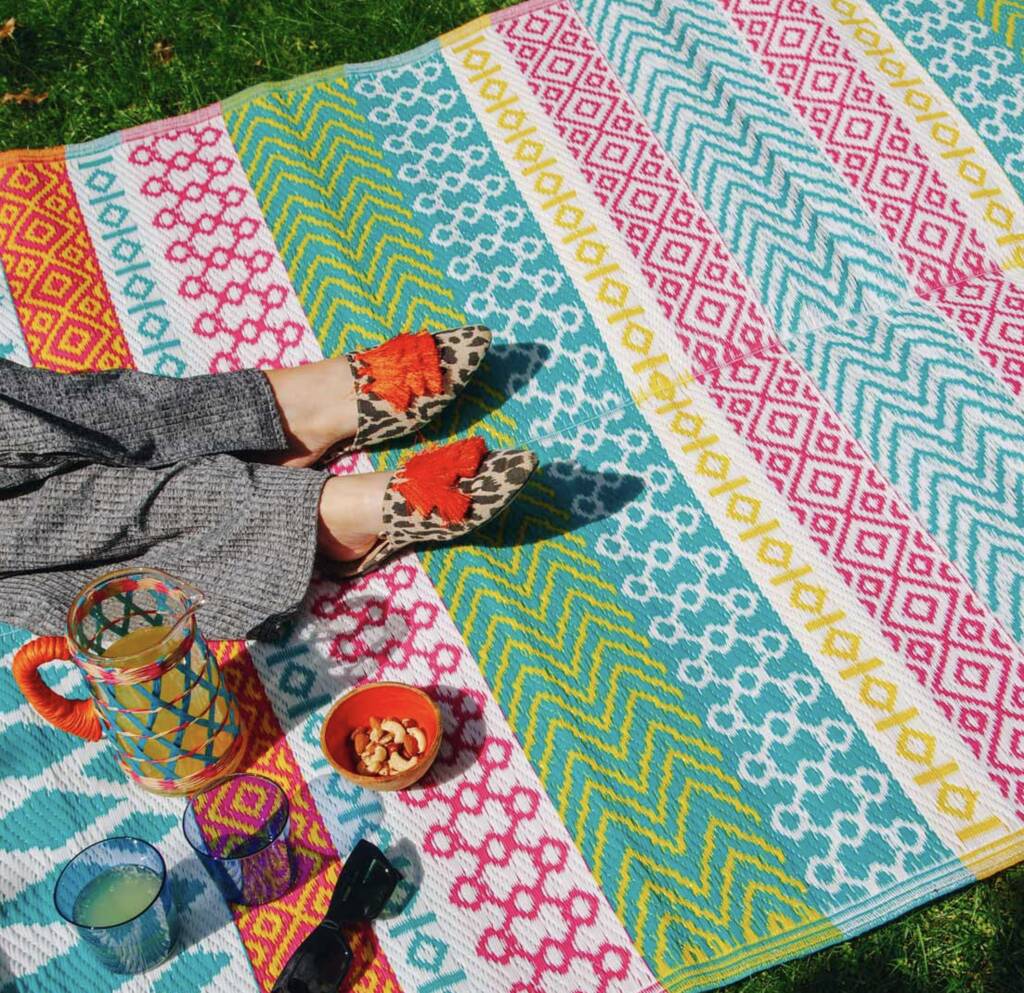 Colourful Outdoor Rug, 1 of 6