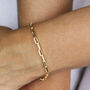 Paperclip Link Chain Bracelet, thumbnail 3 of 8