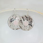 Sterling Silver Semi Precious Shield Earrings, thumbnail 9 of 12