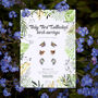 Set Of Three Inky Bird Stud Earrings, thumbnail 7 of 9