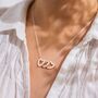 Personalised Mini Eternal Hearts Necklace Photo Gift Set, thumbnail 3 of 12