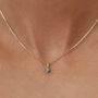 Small Birthstone Pendant Necklace, thumbnail 2 of 7
