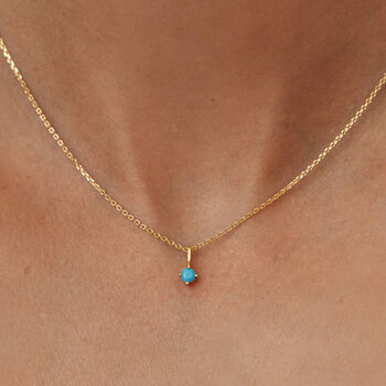 Small Birthstone Pendant Necklace, 2 of 7
