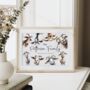 Custom Goat Family Print With Name, thumbnail 4 of 5
