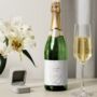 Personalised Stunningly Simple Wedding Champagne Label, thumbnail 3 of 4