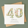 Personalised Botanical Birthday Card – Any Age, thumbnail 3 of 9