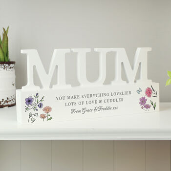 Mum Gift For Mothers Day Personalised Wooden Ornament, 7 of 7