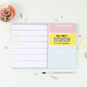 Stupendously Strong Weekly Planner Notepad, 2 of 5