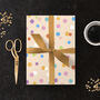 Coloured Polka Dot Gift Wrapping Paper, thumbnail 1 of 4