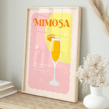Mimosa Cocktail Print, 3 of 4