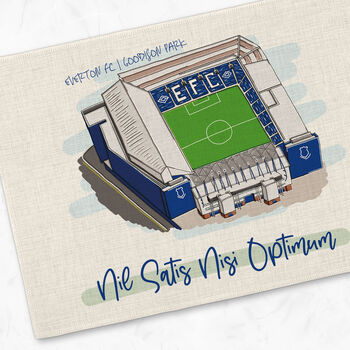 Personalised Everton Fc Placemat, Football Gift, 4 of 5