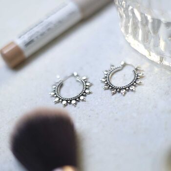 Sterling Silver Karim Hoops, 7 of 9