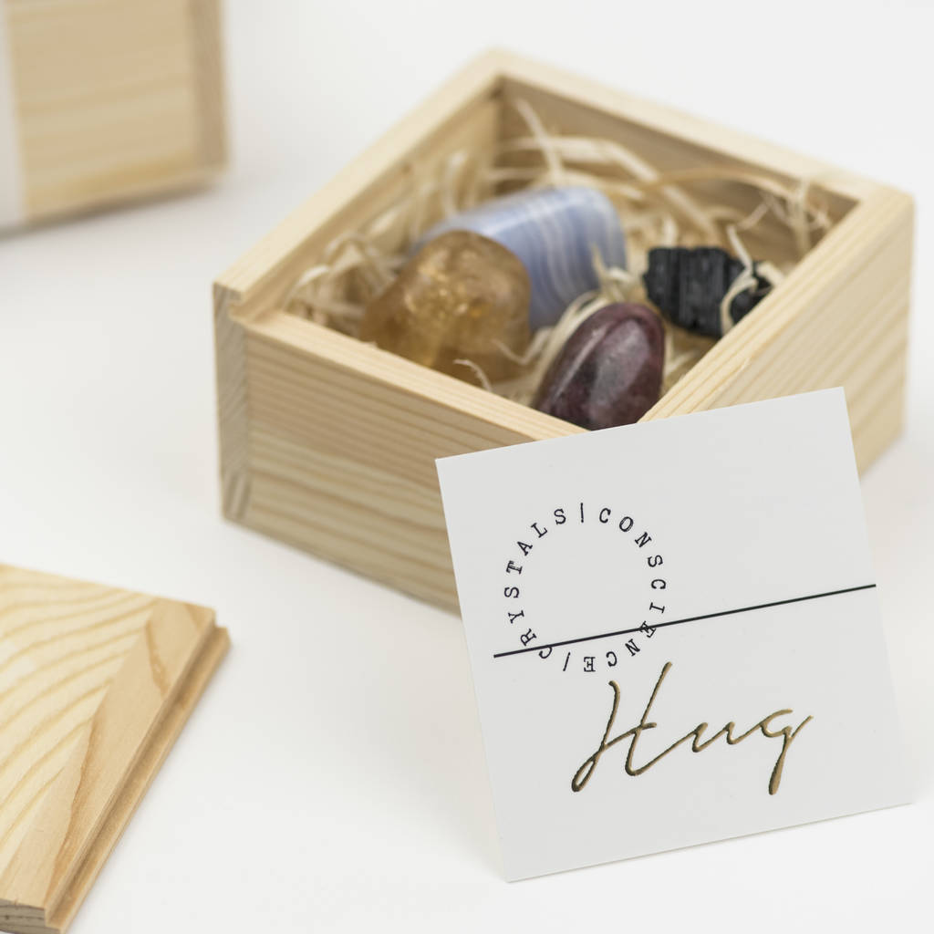 Hug Crystal Gift Set By Milly Inspired | notonthehighstreet.com