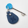 Recycled Bottles Keyring With Disabled Toilet Radar Key In Navy, thumbnail 1 of 4