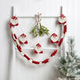 Christmas Gonk Garland And Paper Chain Knitting Kit, thumbnail 1 of 7