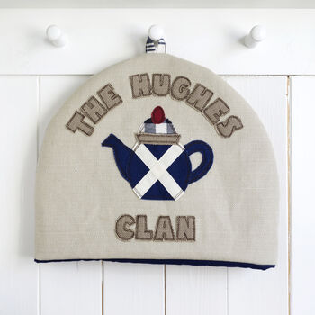 Personalised Scottish Flag Tea Pot Cosy Gift, 5 of 12