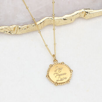 Personalised Message Necklace With Satellite Chain, 2 of 5