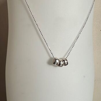 Love Personalised Sterling Silver Three Words Necklace, 3 of 8