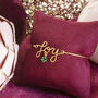 Joy Script Bracelet With Birthstone Star Detail, thumbnail 1 of 9
