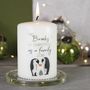 Personalised Penguin First Christmas As A Family Candle, thumbnail 6 of 8