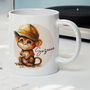 Personalised Name Painted Monkey Office Gift Mug, thumbnail 1 of 4