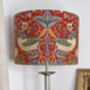 Red Strawberry Thief Morris Lampshade Three Sizes, thumbnail 1 of 2
