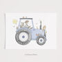 Personalised Children's Farm Tractor Nursery Art Print, thumbnail 7 of 10