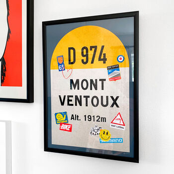 Personalised Tour De France Road Sign Art, Mont Ventoux, 2 of 9