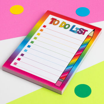 Rainbow To Do List A6 Notepad, 2 of 8