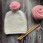 Ripple Merino Wool Beanie Hat Diy Knitting Kit, thumbnail 1 of 9