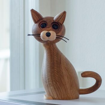 Hand Crafted Traditional Wooden Puppy, Cat Or Dog, 4 of 9