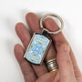 'Suzanne' Art Deco Handprinted Keyring, thumbnail 6 of 10