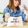 Don't Overthink It Oversized Tote Bag, thumbnail 2 of 2