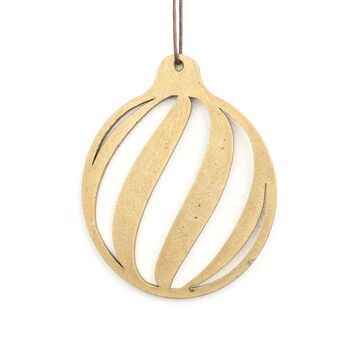 Handmade Brass Christmas Tree Decorations – The Classics Collection, 6 of 11