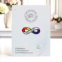 Define Normal, Autism, Adhd, Neurodivergent, Rainbow Infinity Lemniscate Enamel Lapel Pin Badge, thumbnail 1 of 8