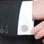 Personalised Sixpence Coin 1928 To 1967 Cufflinks, thumbnail 4 of 9