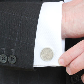 Personalised Sixpence Coin 1928 To 1967 Cufflinks, 4 of 9