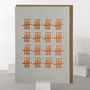 80th Birthday Card With 80 Copper Foiled Candles, thumbnail 1 of 2