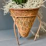 Rusted Verdigris Planter On Stand Ltzaf088, thumbnail 3 of 3
