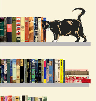 Cats And Books, Cat Lover Gift, 5 of 9