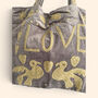 Love Velvet Embroidered Tote Bag | Various Colours Available, thumbnail 12 of 12